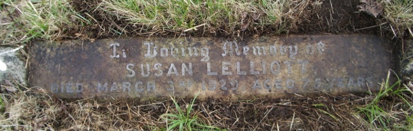 Susan Lelliott inscripton